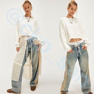 We The Free Blue Zambi Slouchy Jeans